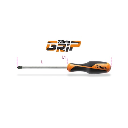 Beta Tools Screwdriver, Cross Head, PZ3 12690003